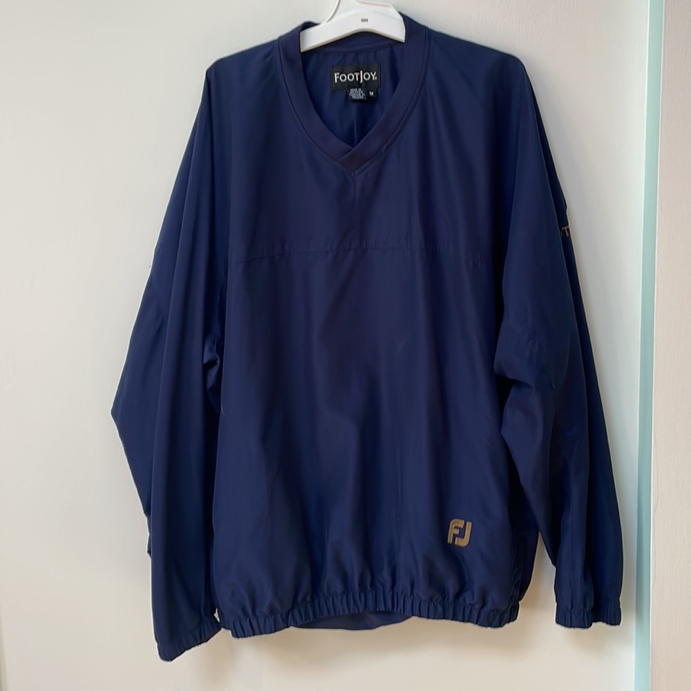 Footjoy Mens Medium windbreaker navy blue